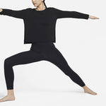 (WMNS) Nike Training Casual Sports Breathable Long Sleeves T-shirt Black DM7028-010