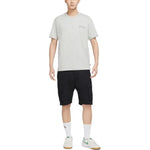 Men's Nike SB Back Graffiti Funny Pattern Printing Round Neck Short Sleeve Light Grey T-Shirt DR7768-050
