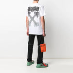 Off-White SS21 Spray-Print Cotton Men White OMAA027S21JER0080110