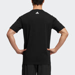 adidas Fi 3bar Tee Logo Casual Sports Round Neck Short Sleeve Black H39354