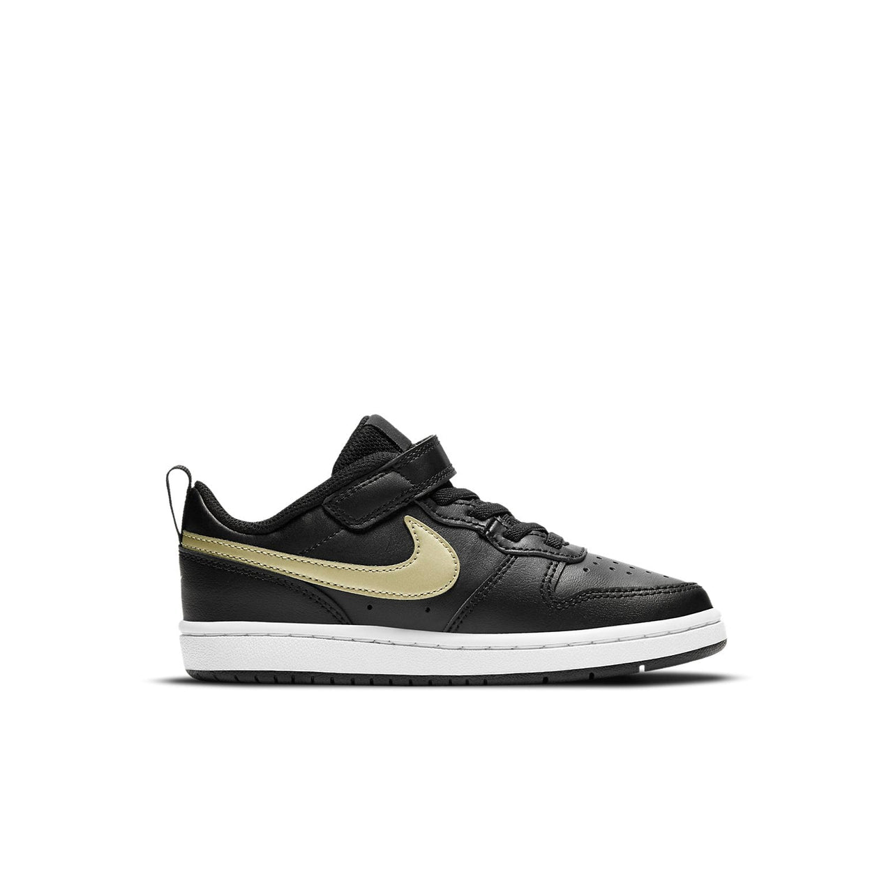 (PS) Nike Court Borough Low 2 'Black Metallic Gold Star' BQ5451-011