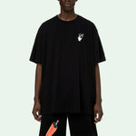 Off-White Comfort Loose Crewneck Short Sleeve Unisex Black OMAA038F20FAB0021001