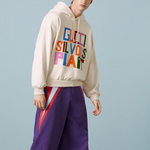 Gucci Felted cotton Hooded sweatshirt with patch 'Ivory' 721427-XJFFW-9162