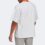 Men's adidas originals Bld Tricot In T Logo Sports Splicing Short Sleeve White T-Shirt HG1439
