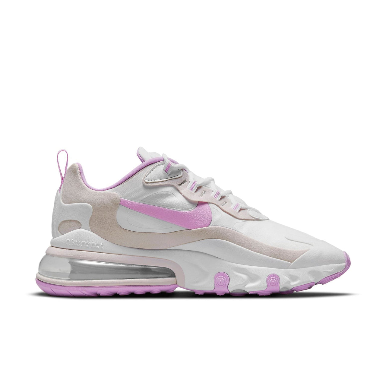 (WMNS) Nike Air Max 270 React 'White Fuchsia Glow Platinum Violet' CZ1609-100