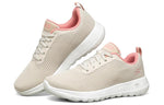 (WMNS) Skechers Go Walk Joy Running Shoes Ivory/Pink 15641-OFPK