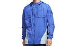 Nike Loose Big Pocket Zipper hooded track Jacket Blue CU5000-430