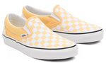 Vans Checkerboard Classic Slip-On Low-Top Sneakers White/Yellow VN000XG8AZV
