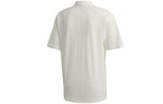 Men's Y-3 Solid Color Logo Polo Shirt White FN3356