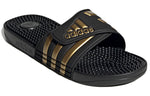 adidas Adissage Slides 'Black Gold Metallic' EG6517