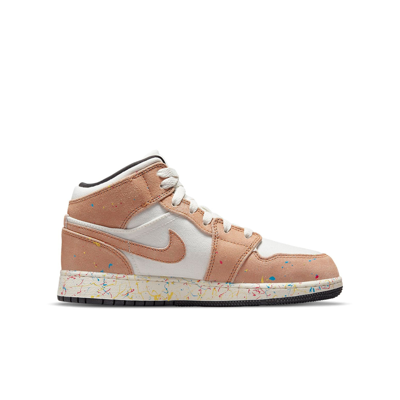 (GS) Air Jordan 1 Mid SE 'Brushstroke Paint Splatter' DA8006-100