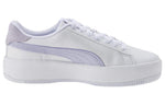 (WMNS) PUMA Lily Platform Laced 'White Purple Heather' 384617-07