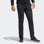 adidas Solid Color Button Slim Fit Sports Pants Men's Black GD9086