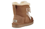 (WMNS) UGG Gita Bow Mini Fleece Lined Brown 1098360-CHE