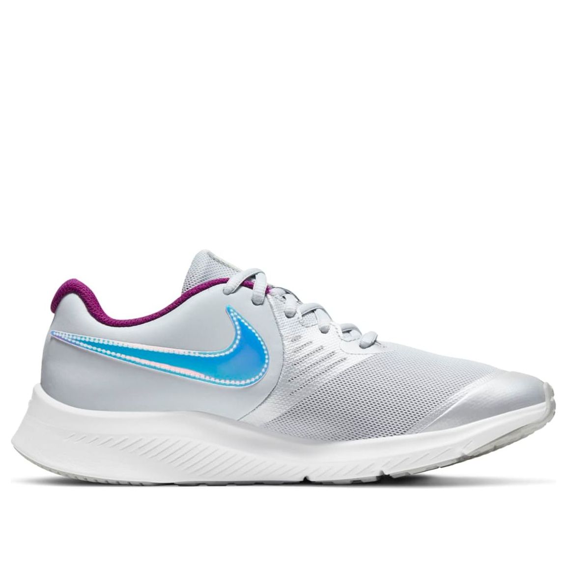(GS) Nike Star Runner 2 'Grey Purple Laser' CW3294-001