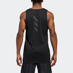 Men's adidas Solid Color Logo Sports Sleeveless Basketball Jersey/Vest Black DM7567