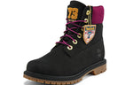 (WMNS) Timberland Heritage 6 Inch Waterproof Boots 'Black Nubuck with Pink' A44KXW