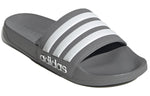 adidas Adilette Shower Slides Cozy Wear-Resistant Unisex Grey Slippers 'Grey White' GY1891