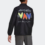 adidas Jacket M Back Printing Sports Black H61157