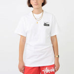 Nike x Stussy Crossover Logo Graffiti Printing T-Shirt 'White' CU9256-100