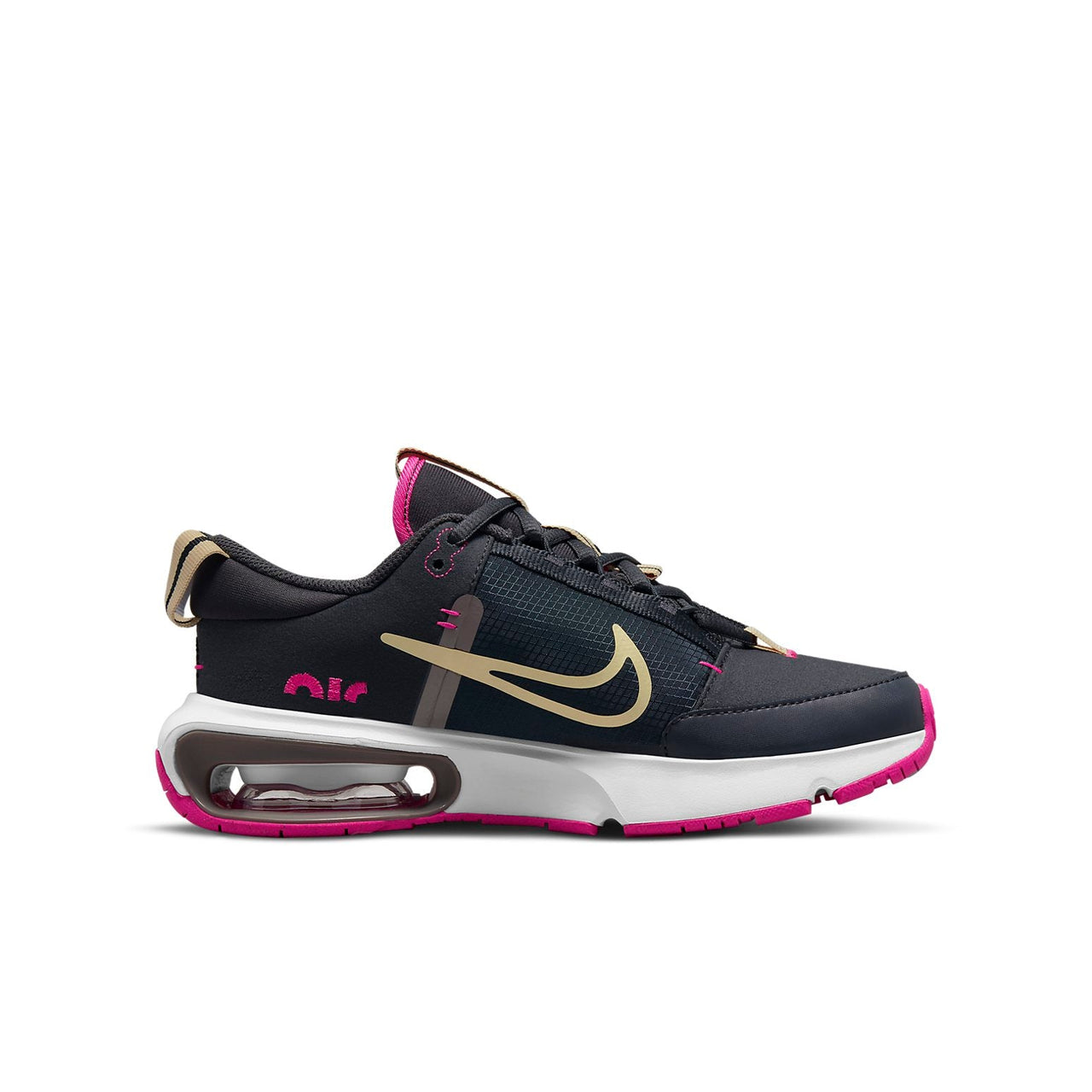 (GS) Nike Air Max Intrlk SE 'Off Noir Mtlc Gold Star Pink Prime' DJ0011-001