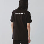 (WMNS) Vans Alphabet Printing Side Short Sleeve Black VN0A4MN2BLK