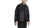 adidas neo Solid Color Logo Micro Mark Athleisure Casual Sports Woven Jacket Black HM7412