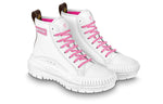 (WMNS) LOUIS VUITTON Squad Trainer Boots 'White Pink Brown' 1A9403