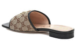 (WMNS) Gucci Double g Canvas Slippers Ebony 619893-KQWM0-9765