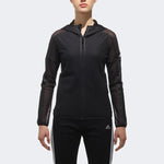 (WMNS) adidas Sports Hollow Out Mesh hooded Jacket Black CV5489