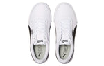 (WMNS) PUMA Carina Canvas Leisure Board Shoes White/Black 368669-01