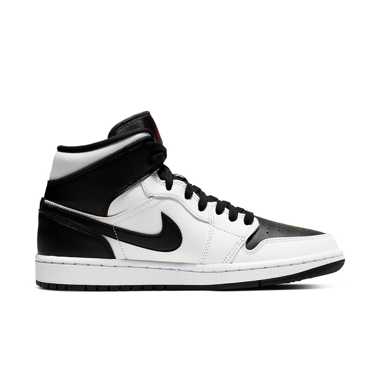 (WMNS) Air Jordan 1 Mid 'White Black' BQ6472-101