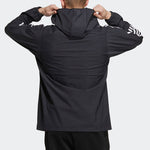 adidas M 3ST 247 CL JK Contrasting Colors Stripe Sports Hooded Jacket Black HC9962