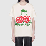 (WMNS) Gucci Beverly Hills Cherry T-Shirt 'Off White' 580762-XJCRJ-9095