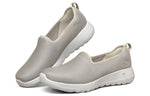 (WMNS) Skechers Go Walk Joy Slip-On Shoes Gray/Chestnut 124186-TPE