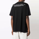 Off-White FW21 Pattern Alphabet Printing Round Neck Short Sleeve Loose Fit Black OMAA038F21JER0051084