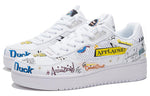 (WMNS) Li-Ning Classic Skateboarding x Disney 'White Yellow' AGCS146-4