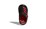 (TD) adidas Fortaswim I Non-Slip Casual Black Red Sandals 'Black Red' AC8420