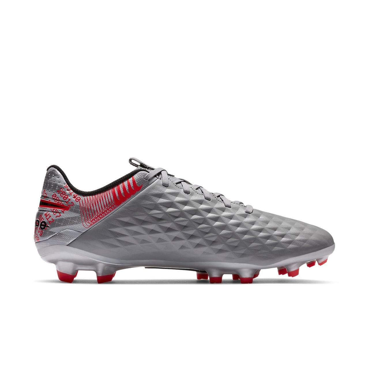 Nike Tiempo Legend 8 Academy MG 'Metallic Grey Crimson' AT5292-906
