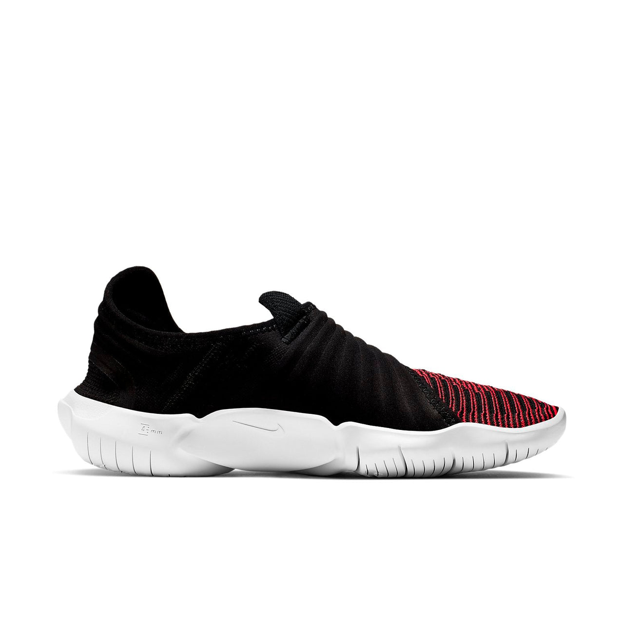 Nike Free RN Flyknit 3.0 'Black Bright Crimson' AQ5707-007
