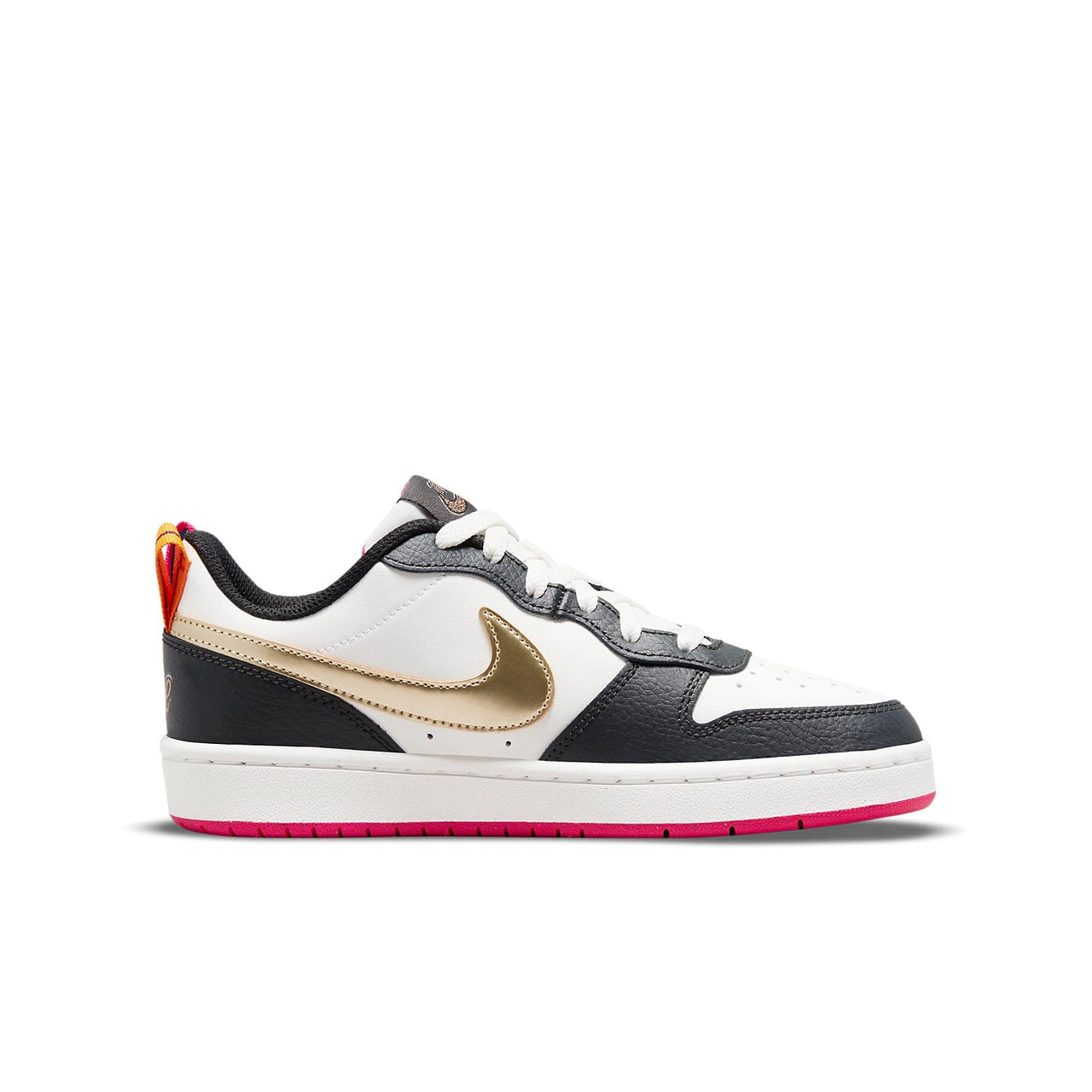 (GS) Nike Court Borough Low 2 SE 'Summit White Pink Prime' DJ0040-100