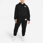 (WMNS) Air Jordan knitting Loose Short Hoodie Black DD6999-010