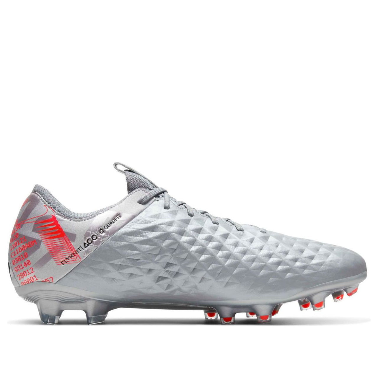 Nike Tiempo Legend 8 Elite FG 'Metallic Grey Crimson' CW0518-906
