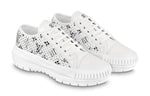 (WMNS) LOUIS VUITTON LV Squad Sneakers 'White with Crystal Monogram' 1A9RZ8