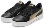 (WMNS) PUMA Carina Crew Metallic 'Black White Gold' 368879-02