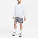 Men's Nike French Terry Swoosh 4 Embroidered Round Neck Sports Pullover Autumn White Gold Color DB9408-043