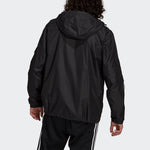 Men's adidas originals 3-Stripes Wb Casual Sports Woven Hooded Jacket Black H06683
