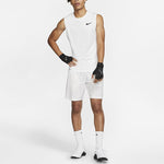Men's Nike Pro Logo Training Tight White Vest BV5601-100