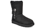 (WMNS) UGG Azalea Charm Snow Boots Black 1103129-BLK