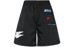 Nike Sportswear Large Logo Woven Lacing Athleisure Casual Sports Shorts Black DM6880-010